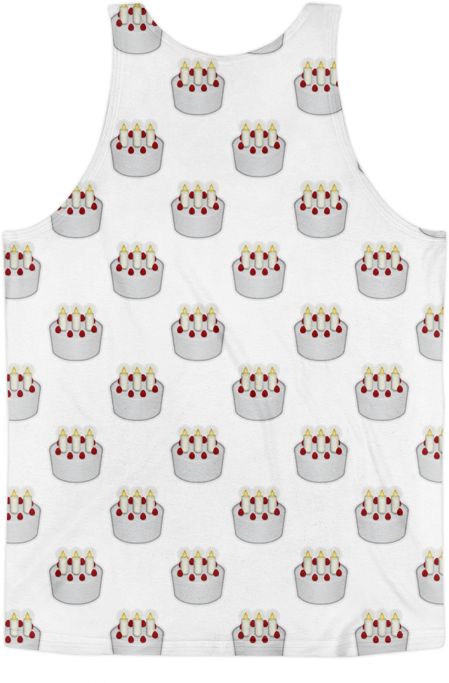 All Over Emoji Tank Top - Corazon De Hama Patron (1000x1000), Png Download