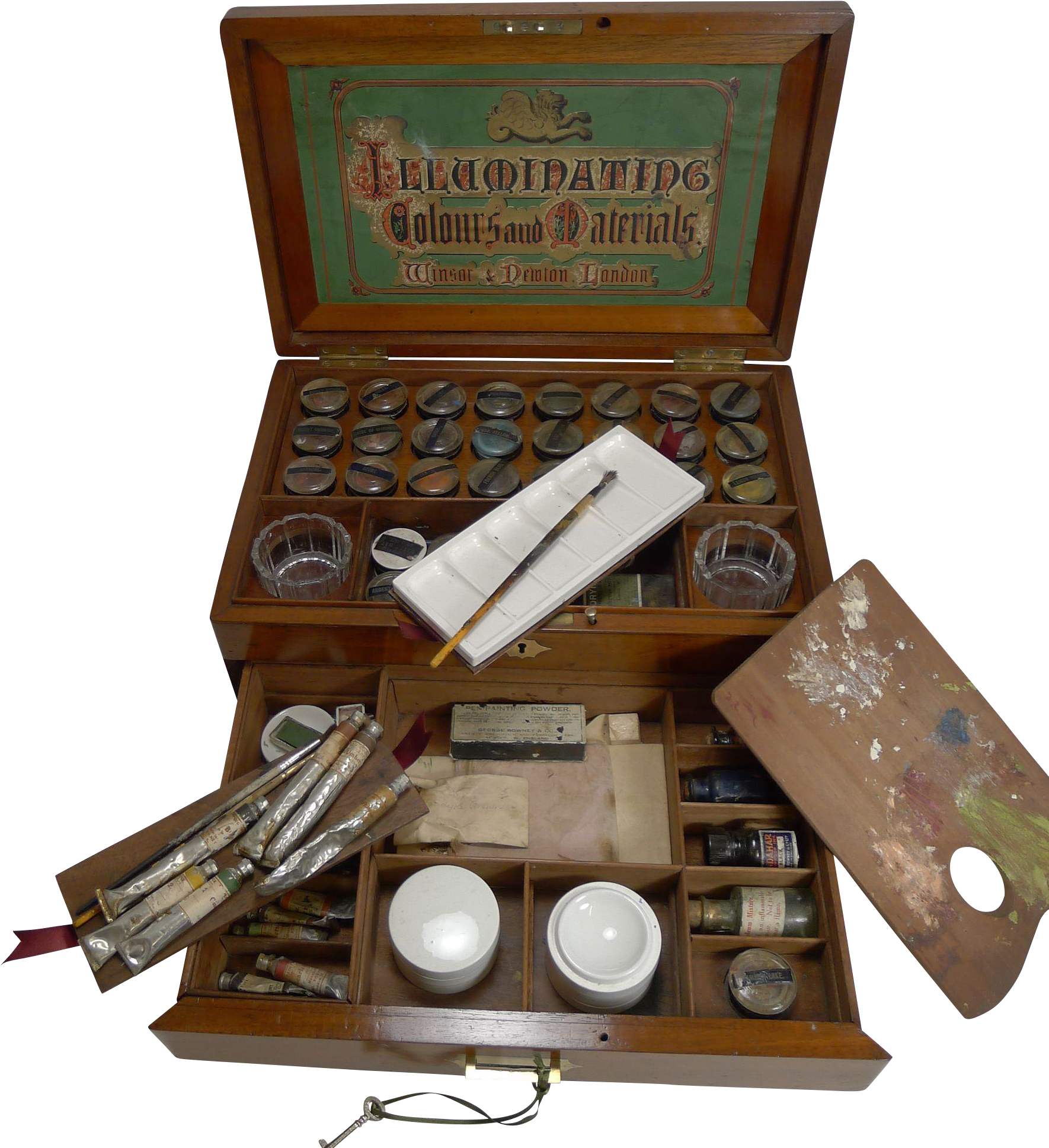 Huge Antique English Winsor And Newton Artist's Watercolour - Watercolor Painting (1936x1936), Png Download