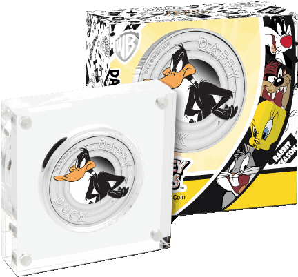 Silver Numis Looney Tunes Daffy Duck 1/2oz Silver Proof - Looney Tunes (500x500), Png Download