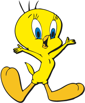 Looney Toons Vector, Looney Toons In - Tweety Bird Happy (400x400), Png Download