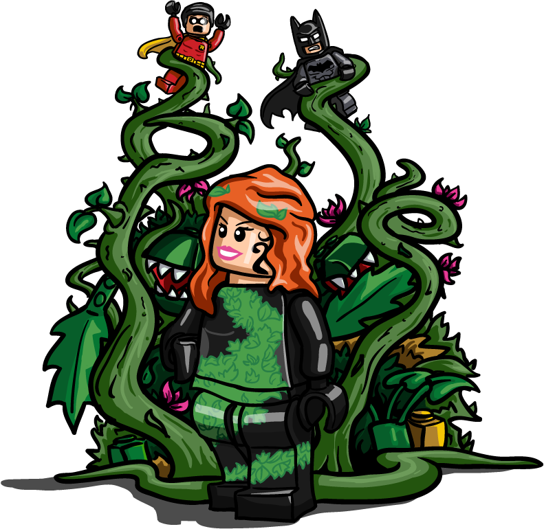 Png Royalty Free Stock Lego By Catanas On Deviantart - Edre Poison Ivy Multifunctional Magic Headscarf (791x770), Png Download