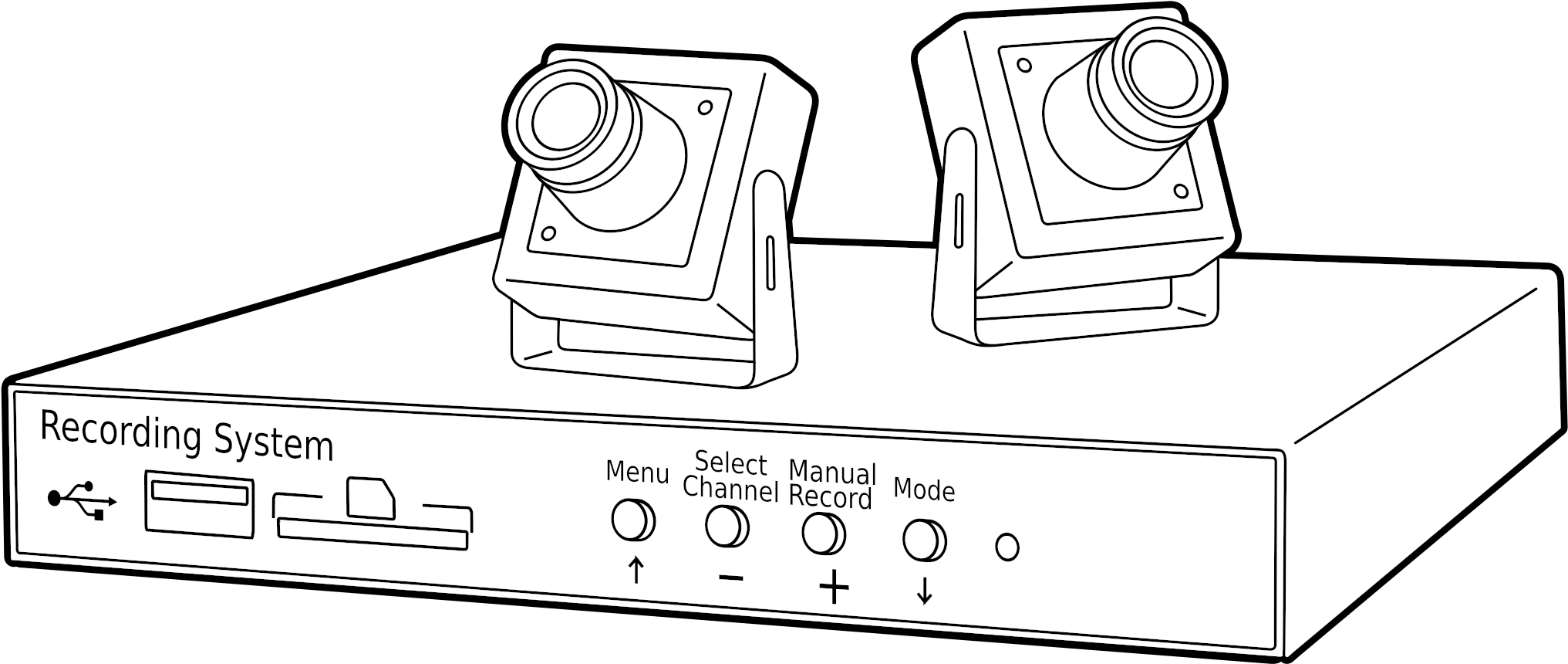 Clipart - Closed-circuit Television (2400x3394), Png Download