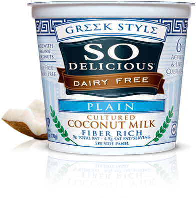 Plain Greek Style - So Delicious Almond Milk Frozen Dessert, Chocolate (480x510), Png Download