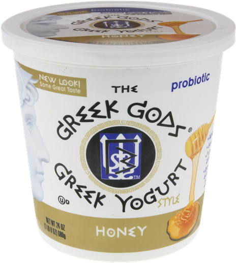 The Greek Gods Honey Greek Yogurt - Greek Gods Strawberry Yogurt (537x600), Png Download