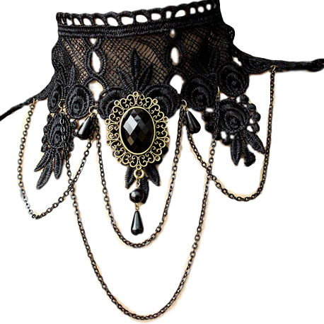 Gothic Statement Necklace - Collar Steampunk (458x458), Png Download