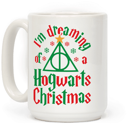Hogwarts Christmas Mug - Harry Potter (484x484), Png Download