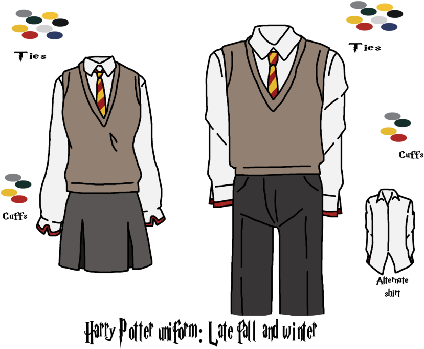 Dresses Drawing Harry Potter - Harry Potter Robes Drawing (900x690), Png Download