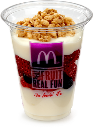 Mcdonalds Fruit N Yogurt Parfait 7 Oz - Mcdonalds Parfait (444x507), Png Download