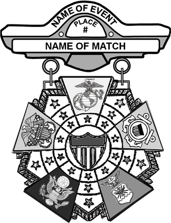 Army Interservice Competition Badge-grayscale - Clip Art (336x438), Png Download