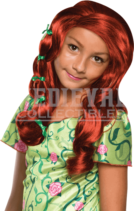 Dc Superhero Girls Poison Ivy Wig - Girl's Poison Ivy Wig (850x850), Png Download