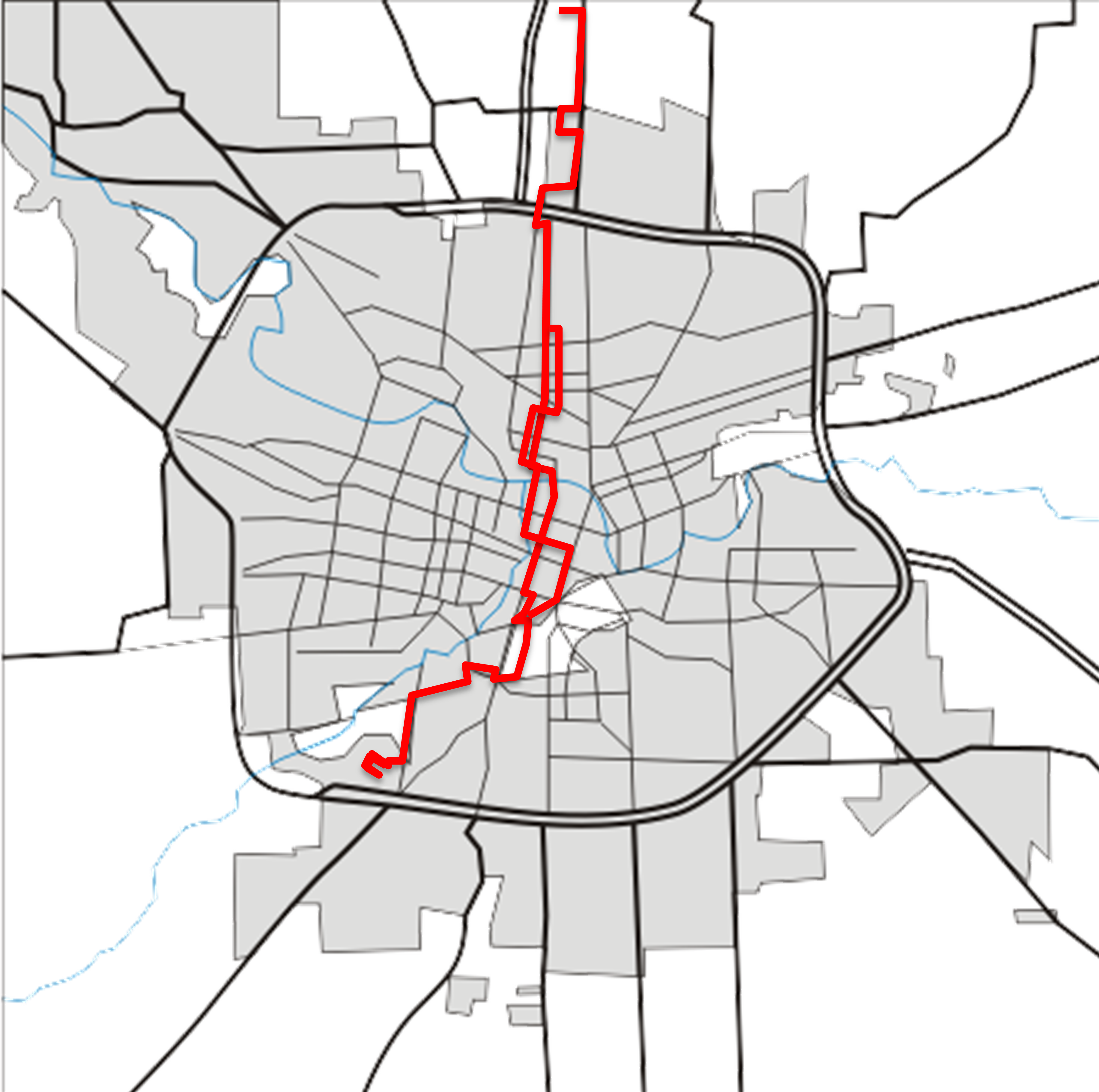 Línea R2 Recorrido - Recorrido Linea 65 Cordoba (3665x3640), Png Download