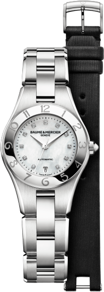 Linea - Baume & Mercier Linea Moa10009 Stainless Steel (416x637), Png Download