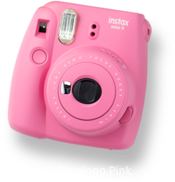Flamingo Pink - Instax Mini 9 Flamingo Pink (387x365), Png Download