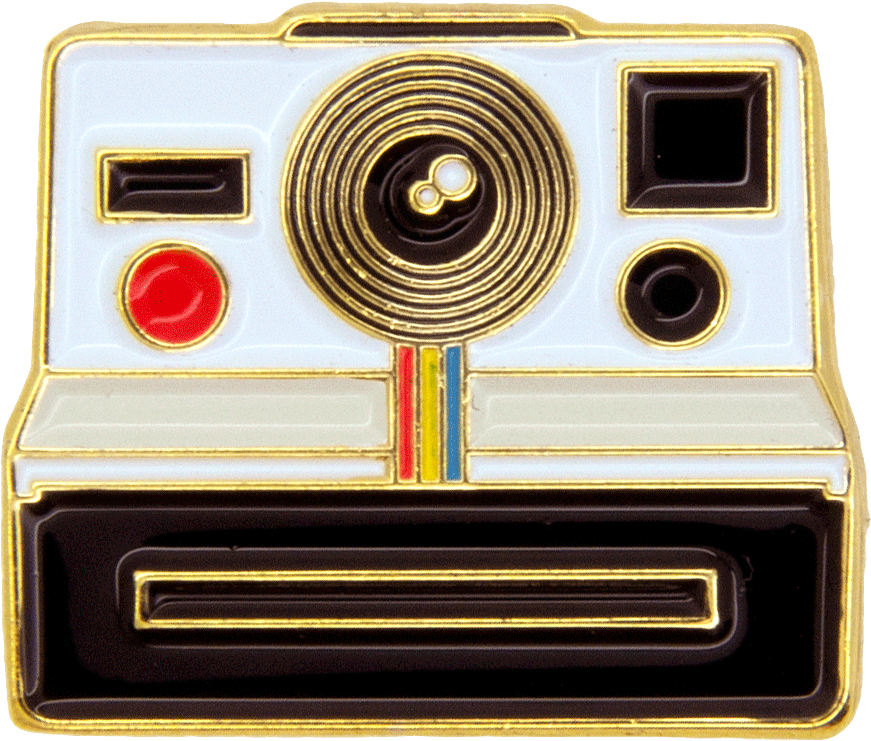 Polaroid Camera Pin - Instant Camera (1114x1114), Png Download
