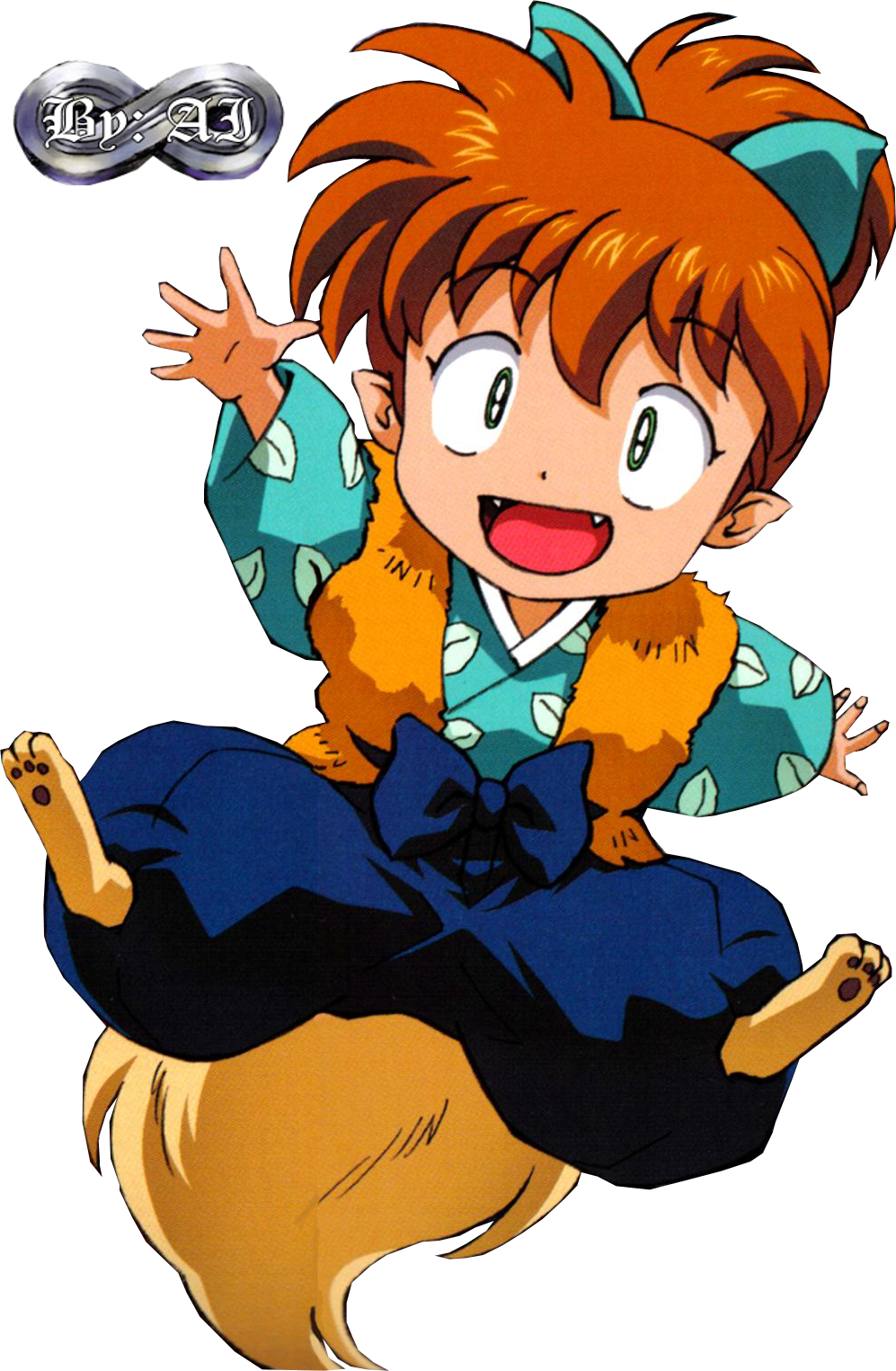 Under Consturuction - Shippo Inuyasha (997x1525), Png Download
