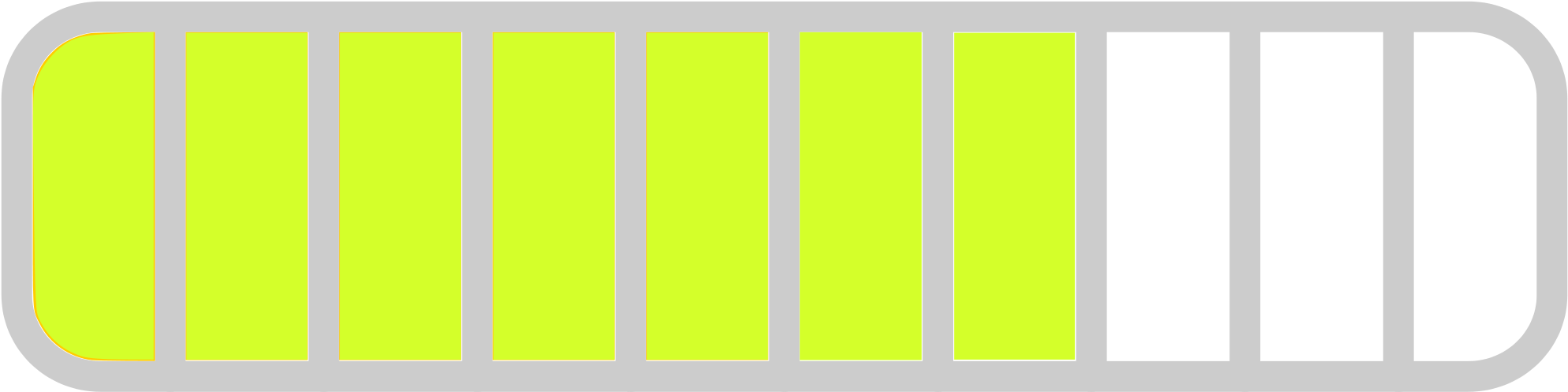 Open - Loading Bar 70% Png (2000x510), Png Download