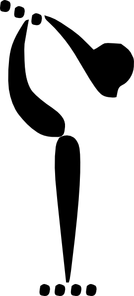Free Vector Olympic Roller Skating Clip Art - Olympic Figure Skating Symbol (270x593), Png Download