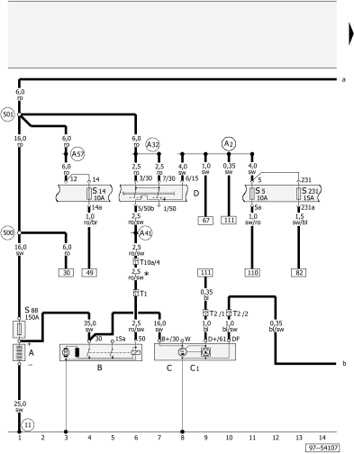 Svg Black And White Stock Stromlaufplan Audi L Pumpe - 2004 Audi A4 J285 Wiring Diagram (393x504), Png Download