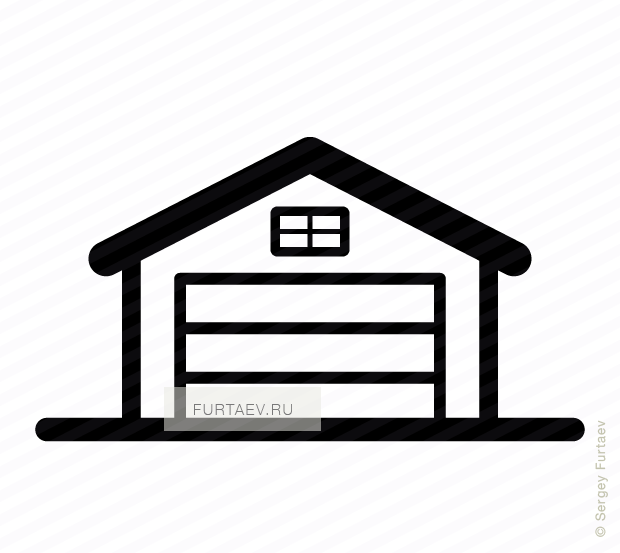 Garage Door Vector (620x553), Png Download