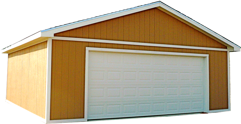 Garage With 16 Door (800x434), Png Download