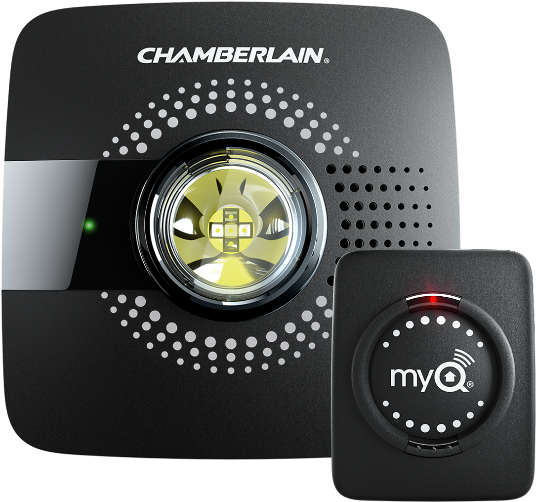 Myq G0301 D Myq Smart Garage Hub Hero - Chamberlain Smart Garage Hub (1240x1240), Png Download