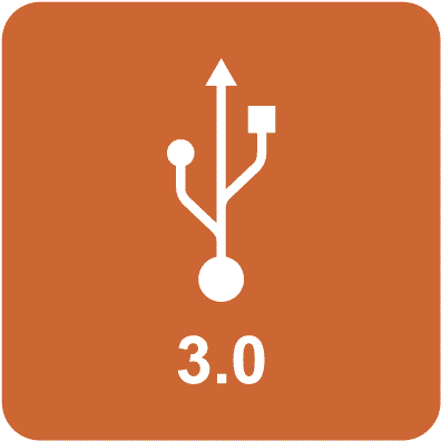 Square Usb Icon 01 Orange - Dropcases Bc73925 Bundle 2 X Nest Cam Dropcam Usb Power (595x595), Png Download