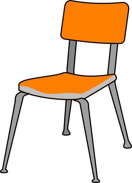 Empty - Student Chair Clip Art (432x599), Png Download