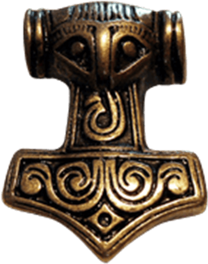 Thors Mjolnir Pendant - Amulet (555x555), Png Download