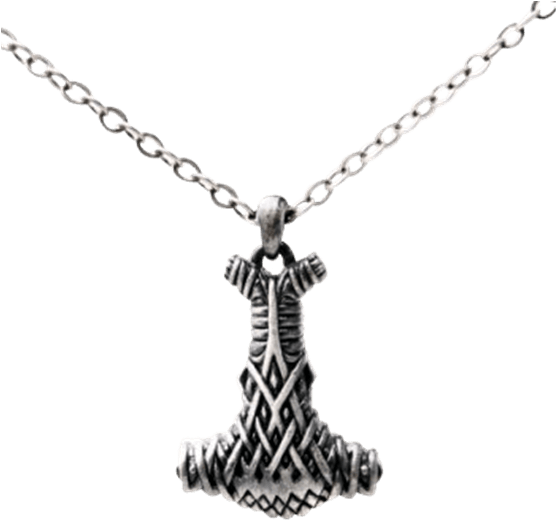 Celtic Mjolnir Hammer Necklace (555x555), Png Download