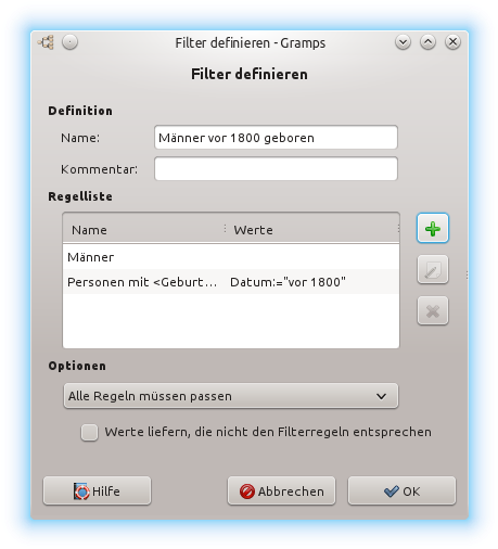 Define Filter Dialog Custom Filters Example 41 De - Gramps (484x531), Png Download