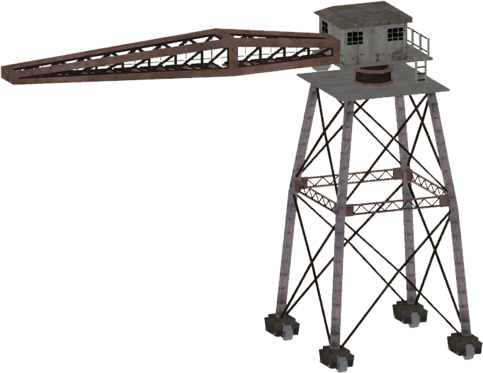 Dock Crane - Observation Tower (681x681), Png Download