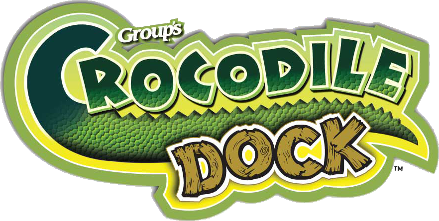 Crocodile Dock Text - Crocodile Dock Vbs (882x445), Png Download