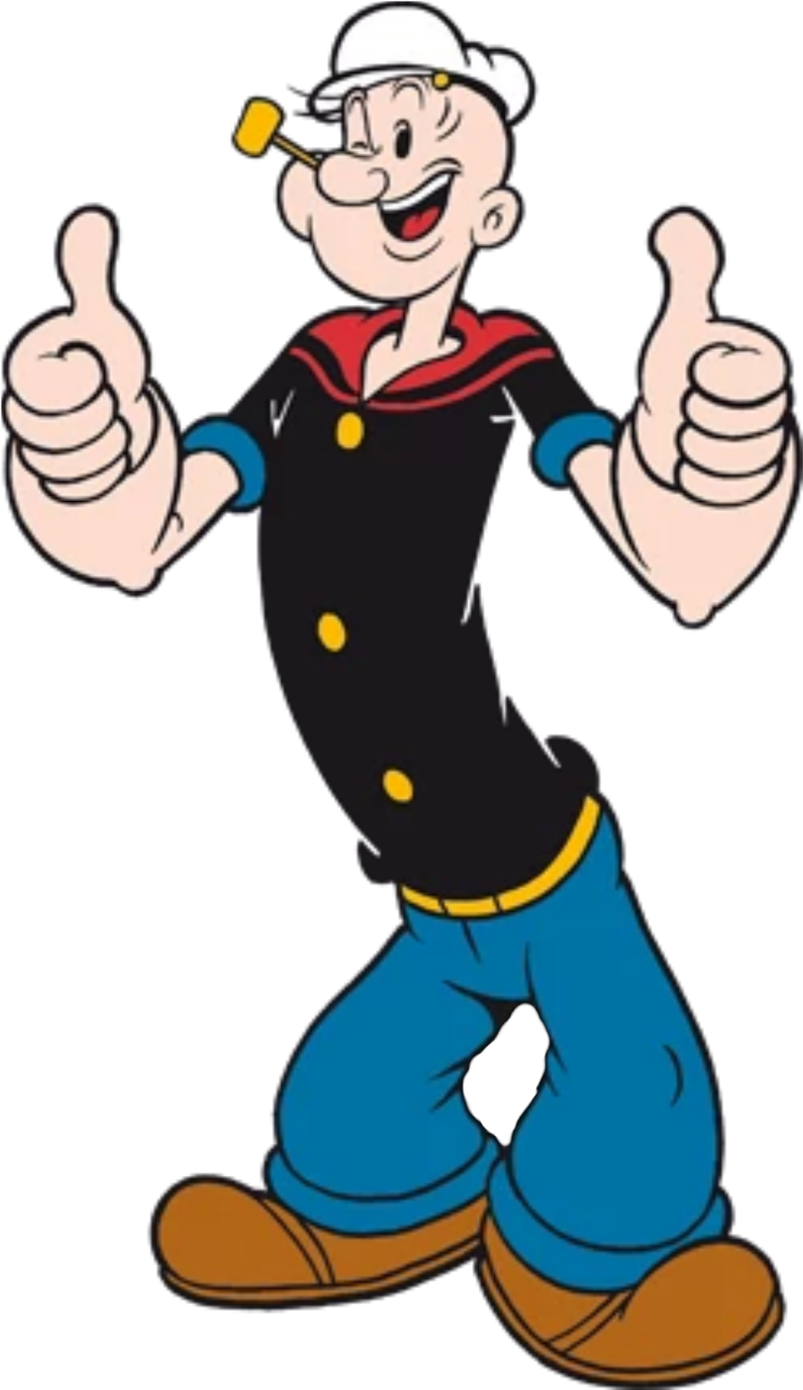 Popeye Thumbs Up (1600x1600), Png Download