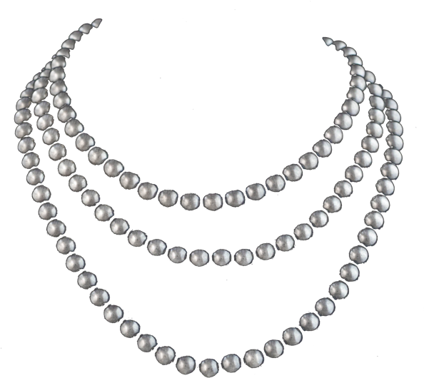 Vogt Silversmiths Collections Antiqued, Matte Finish - Necklace (600x800), Png Download