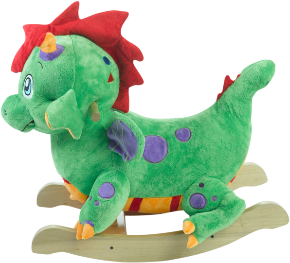 Poof The Lil' Dragon Is Ready To Explore Enchanted - Rockabye Personalized Rocking Horses Poof The Lil' (640x640), Png Download