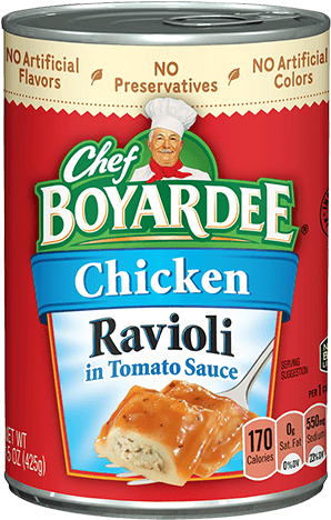 Chicken Ravioli - Chef Boyardee Spaghetti And Meatballs (500x500), Png Download