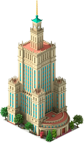 Palace Of Culture And Science - Lego (275x469), Png Download