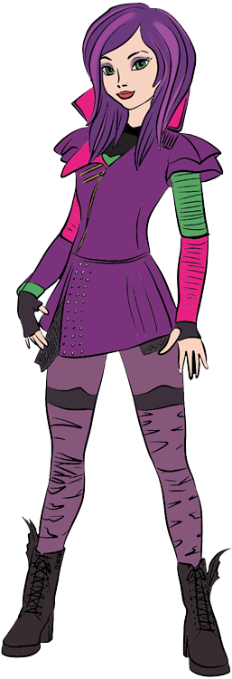 About 582 Free Commercial & Noncommercial Clipart Matching - Cartoon Mal And Evie (257x750), Png Download