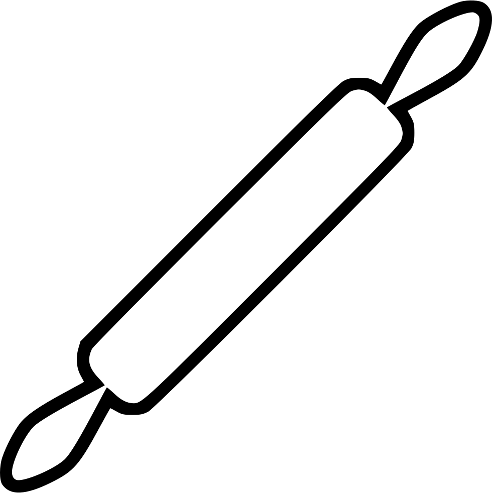 Rolling Pin - - Icon (980x982), Png Download