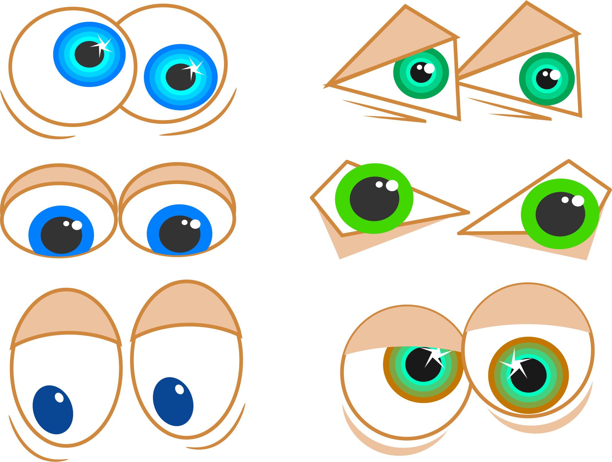 Big Image - Cartoon Eyes Png Hd (2136x1612), Png Download