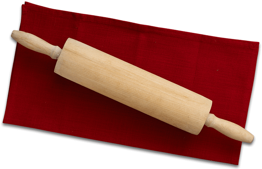 Rolling Pin - Glutafin - Rolling Pin Top View (861x554), Png Download