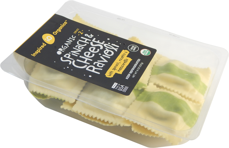 Organic Spinach & Cheese Ravioli - Spinach (800x517), Png Download