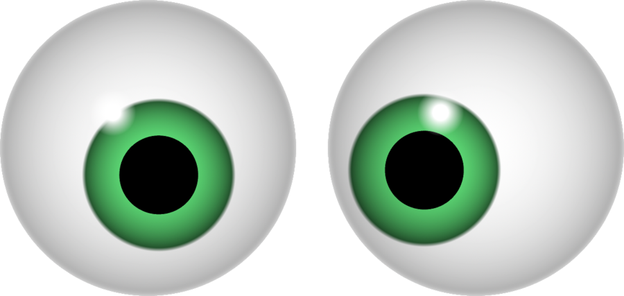 Stock Illustration Of Cartoon Eyes K3826647 - Clip Art Green Eyes (900x427), Png Download