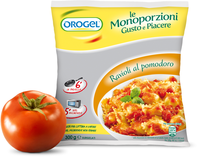 Tomato Ravioli - Orogel (1140x864), Png Download