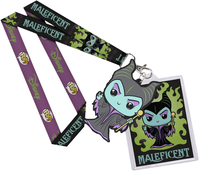 Maleficent Pop Lanyard - Sleeping Beauty - Maleficent Pop! Lanyard (831x714), Png Download