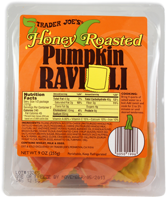 Usually We Enjoy Simple Cheese Ravioli But I've Been - Trader Joe's Pumpkin Ravioli (364x450), Png Download