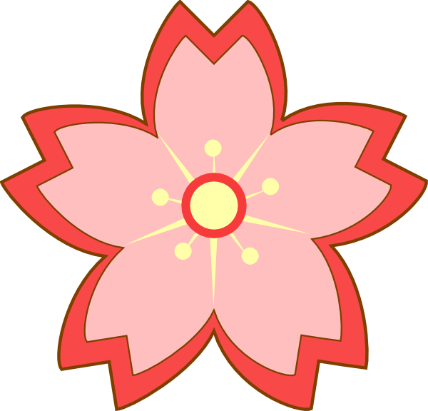 Original Png Clip Art File Sakura Blossom Svg Images (600x576), Png Download