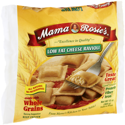 Mama Rosie's Low Fat Cheese Ravioli - Free Transparent PNG Download ...