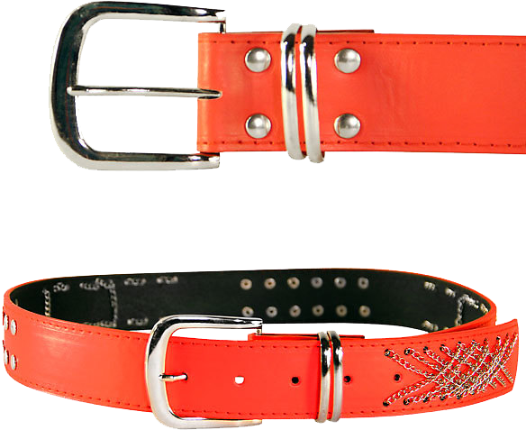 Womens Belt Png Clipart - Casual Belts Womens Chains & Studs Red Pvc Belt (703x562), Png Download