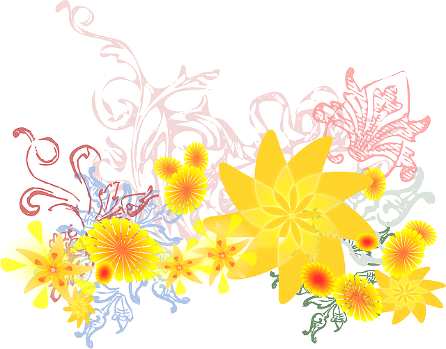 Flower, Yellow, Flourish, Blossom - Flower Clip Art (640x502), Png Download